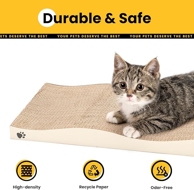 Cat Scratcher, Durable Scratch Pad, Corrugated Cardboard Scratching Board - Image 6