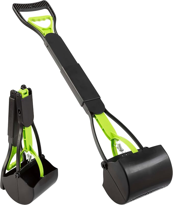 Pooper Scooper - Foldable Cat and Dog Poop Scoop - Enables One-Handed Use on by PETMAKER