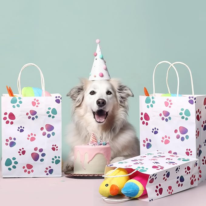 Blulu 20 Pcs Puppy Dog Paw Gift Bags - Image 5