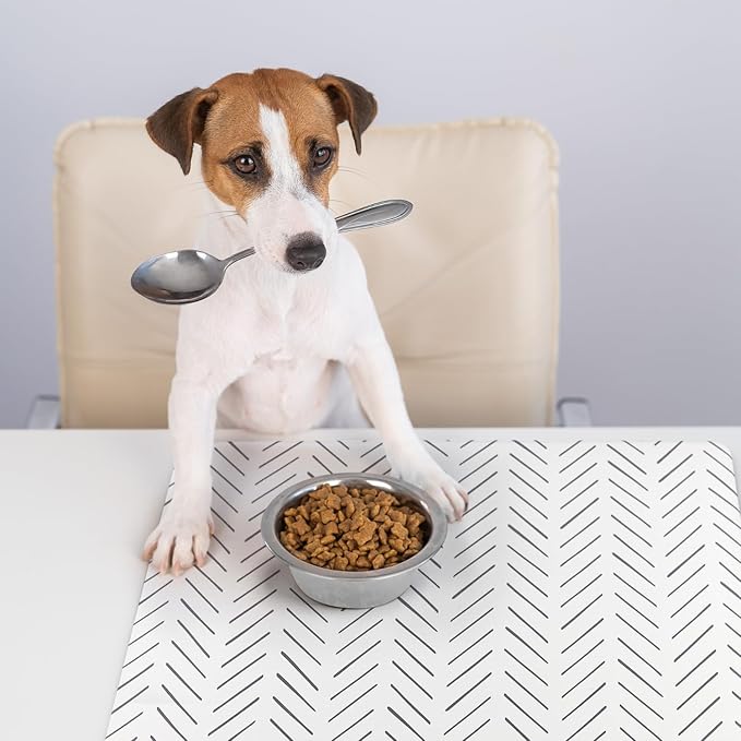 NALALAS Large Dog Mat for Food and Water, Cat Feeding Mat | Large Waterproof - Image 5