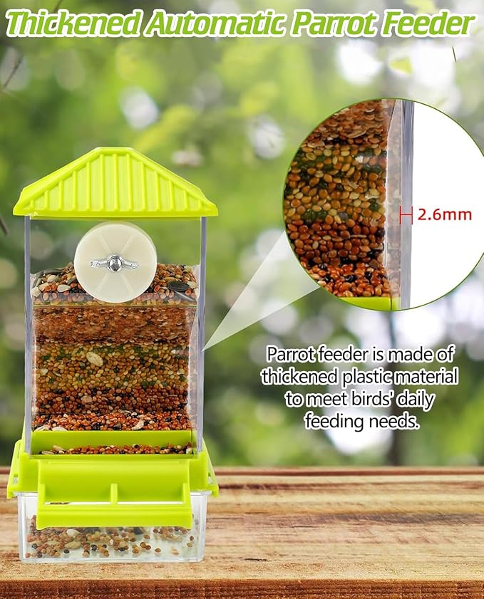 BNOSDM No Mess Automatic Bird Feeder Anti-Splash Bird Feeder Acrylic - Image 6