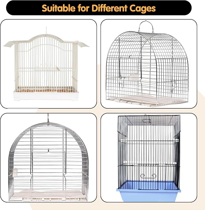 Bird Cage Seed Catcher, 60-118'' Large Bird Cages Cover, 31.5'' H Adjustable - Image 6