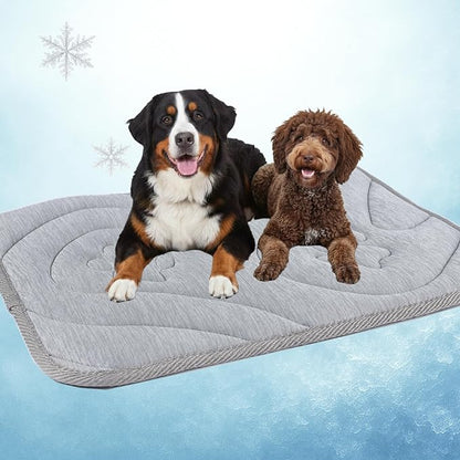 Dog Cooling Mat, Reversible Cool & Warm Pet Orthopedic Pad, Thick Mat by Unknown