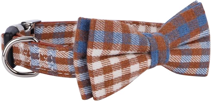 Faleela Soft &Comfy Bowtie Dog Collar, Detachable and Adjustable Bow Tie Collar - Image 2
