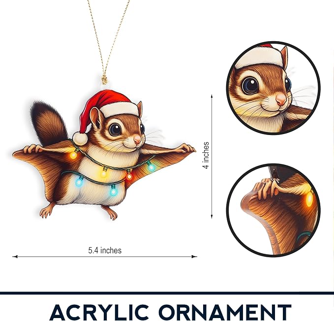 Cute Squirrel Ornaments for Christmas Tree, Squirrel Gifts for Women, Funny - Image 5
