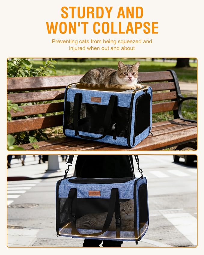 PETUX Large Pet Carrier for Large Cats ＆ Small Dogs - Image 5