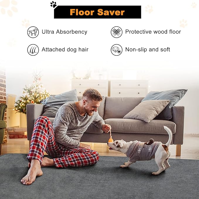 Washable Pee Pads for Dogs, 48x60 Reusable Whelping Pads, Absorb Dog Mats - Image 6