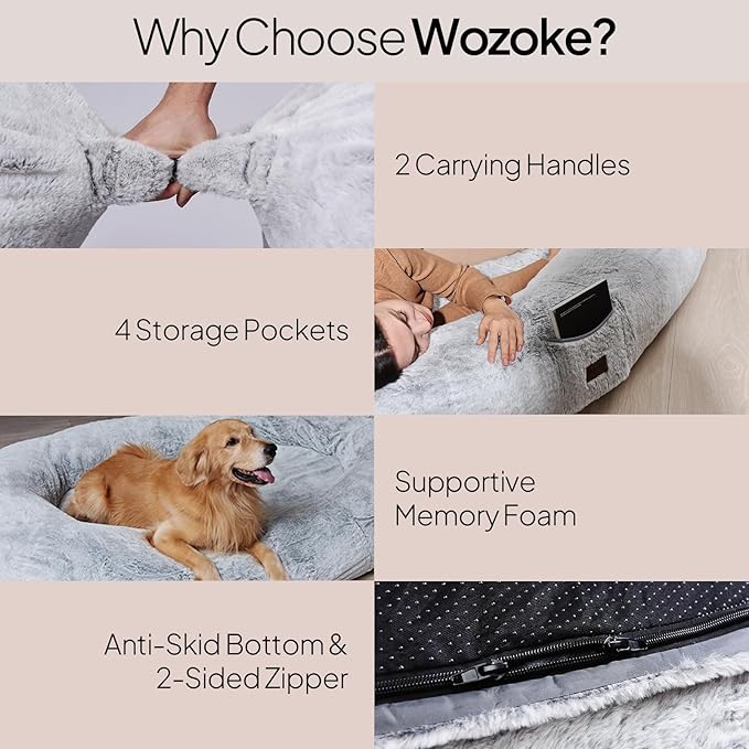 Giant Human Sized Dog Bed for Adults and Pets, Waterproof & Machine Washable - Image 5