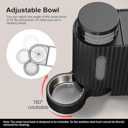 Gardner Pet Automatic Gravity Cat Food Feeder and Water Dispenser Stainless - Image 4