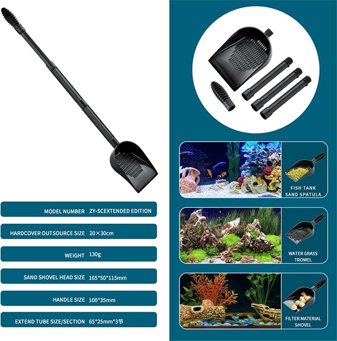 Aquariums Sand Shovel Fish Tanks Tool - Image 3