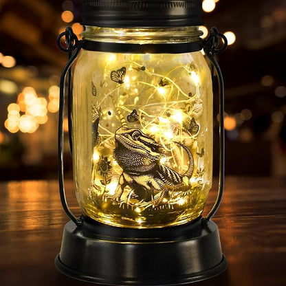 Bearded Dragon Gifts for Women/Men Bearded Dragon Solar Lanterns Mom Birthday - Image 8