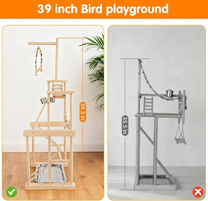Bird Playground 4 Layer, Parrot Perch Stand Bird Play Stand - Image 3