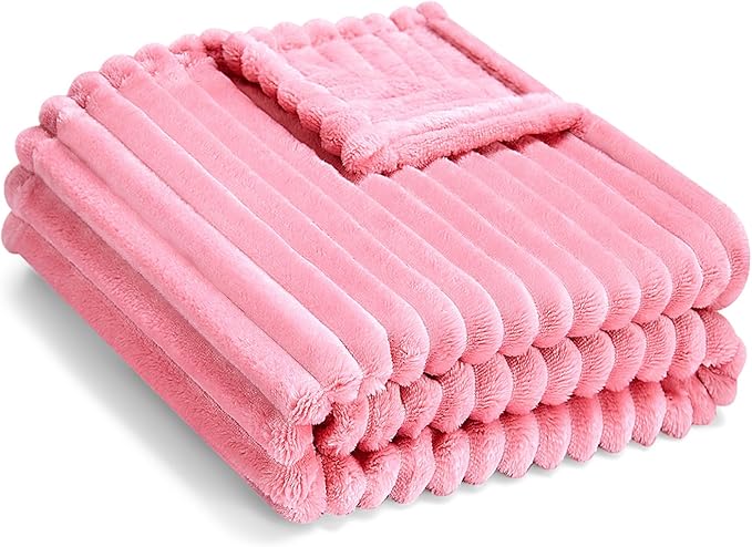 Soft Fleece Baby Blanket Ultra Cozy Pink Baby Blankets by Eonkasp