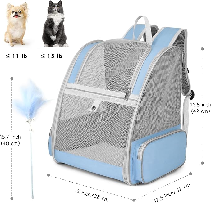 Cat Backpack Carrier, Large Pet Backpack - Image 5