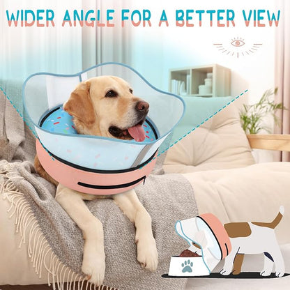 Supet Raised Inflatable Dog Cone Collar to Stop Licking, Soft Dog Cone - Image 5