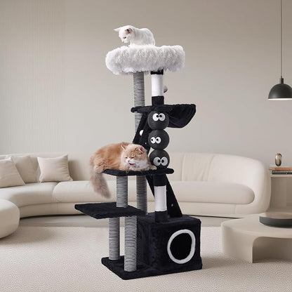 Cat Tree, 50.7in Multi-Level Cat Tower by PET+FULED