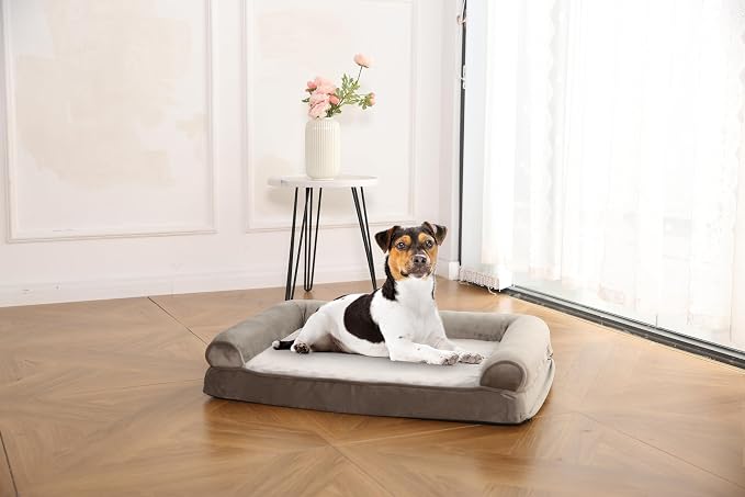 Amazon Basics Dog Bed with Cooling Gel Memory Foam, Pressure-Relief Support - Image 6
