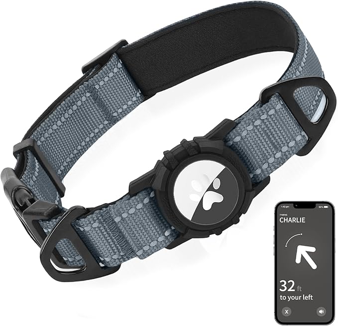Joytale Airtag Dog Collar, Reflective Pet Collar by Joytale