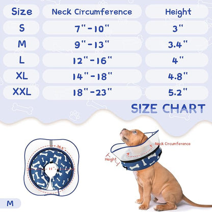 Supet Raised Inflatable Dog Cone Collar to Stop Licking, Soft Dog Cone - Image 6