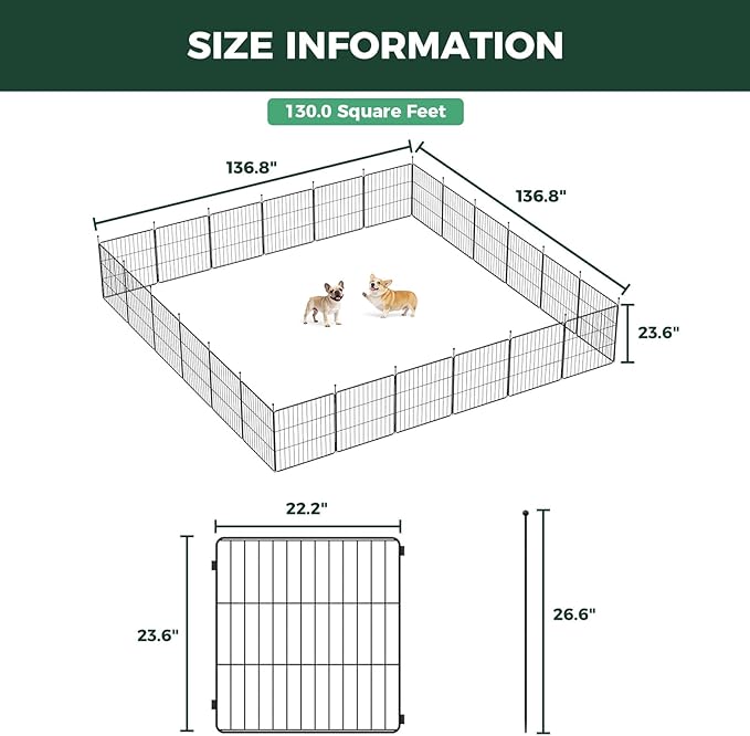 FXW MiniPaws Unleashed Dog Playpen, Expandable & Portable Design - Image 6