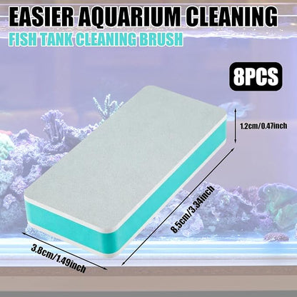 8 PCS Double-Sided Fish Tank Cleaning Brushes, Aquarium Sponge Brush, Cleaner - Image 2