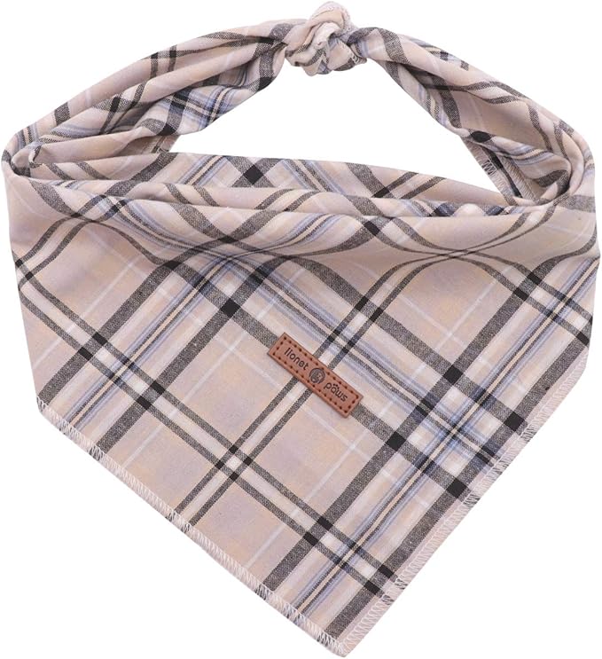 Lionet Paws Dog Bandana Washable Cotton Handkerchief Scarf Triangle Bandana by lionetpaws