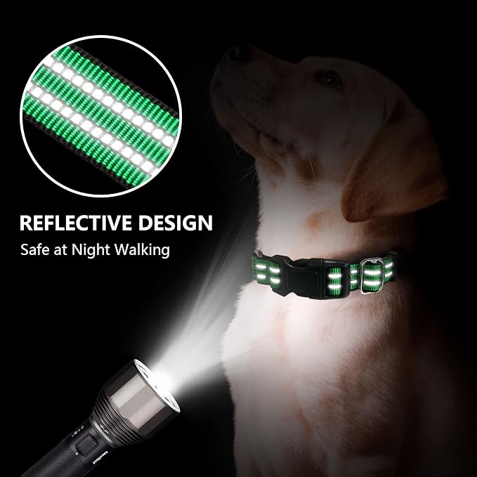 Hikiko Martingale Dog Collars Reflective Nylon Dog Collar - Image 3