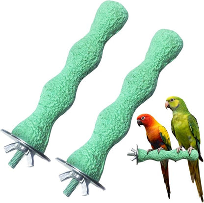 2PCS Bird Beak Grinding Stone, Anti-Slip Parrot Nail Trimming Stick, Parrot by Unknown