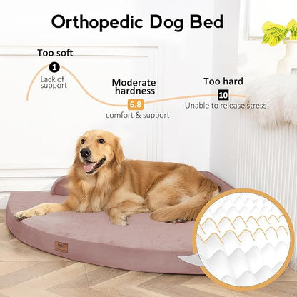 Large Dog Bed - XL Orthopedic Egg-Crate Memory Foam Dog Beds - Image 2