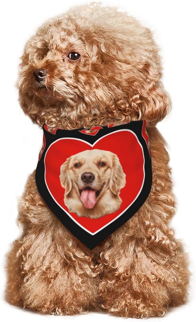 Custom Dog Bandana for Cat Dog Pet Add Your Design Personalized Neckwear - Image 4