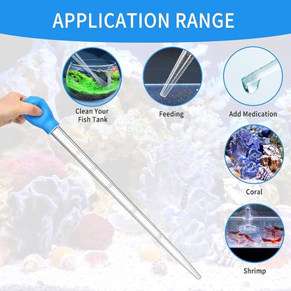 2 Pieces Long Pipette for Fish Tank Coral Food Feeder Long Syringe Reef Coral - Image 7