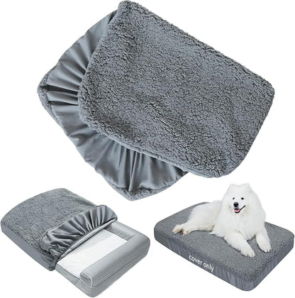 Moonsea Dog Bed Covers Soft Plush Replacement Washable, Waterproof Dog Bed by Moonsea