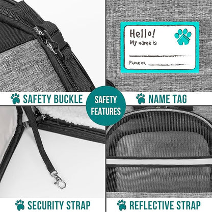 PetAmi Dog Cat Backpack Carrier, Expandable Pet Carrier Backpack - Image 5