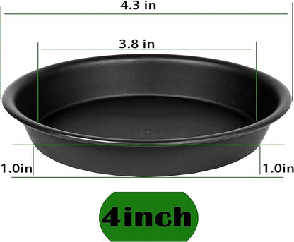 6 Pack Plastic Plant Saucer Water Drip Tray, 4 5 6 7 8 9 10 11 12 13 15 17 19 - Image 2