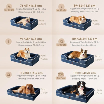 EHEYCIGA Orthopedic Dog Bed for Medium Dogs, Waterproof Memory Foam Medium Dog - Image 5