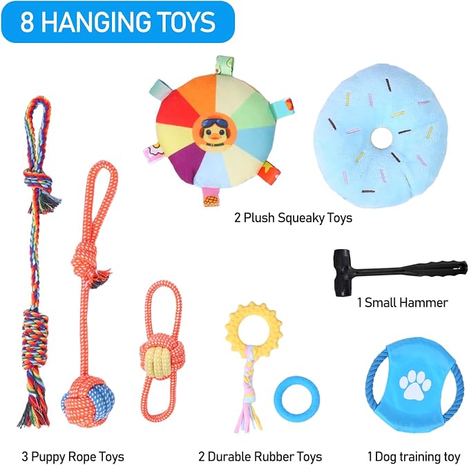Puppy Play Gym with 8 Hanging Toys - Image 4