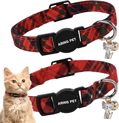 ARING PET 2 Pack Christmas Cat Collars-Cute Cat Collar Breakaway by ARINGPET