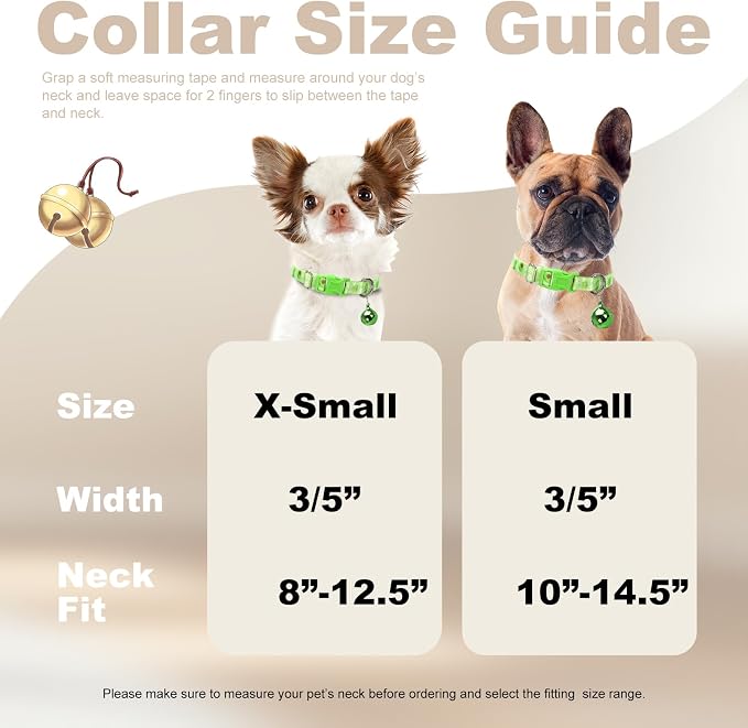 Small Dog Collar with Bell - Image 4