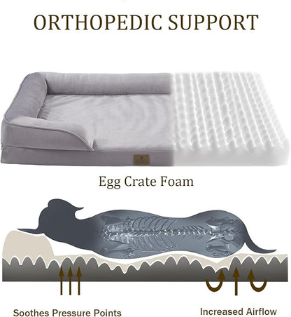 Bedfolks Orthopedic Dog Bed, Waterproof Dog Sofa Bed - Image 2