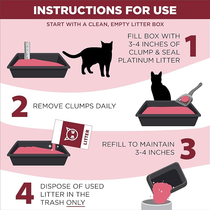 ARM & HAMMER Clump & Seal Platinum Cat Litter, 14-Day Odor Control, Rock-Hard - Image 6