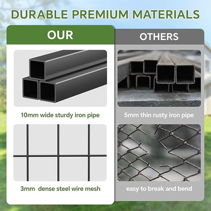 Mr IRONSTONE Outdoor Dog Kennel Heavy Duty Metal Dog Enclosure - Image 4