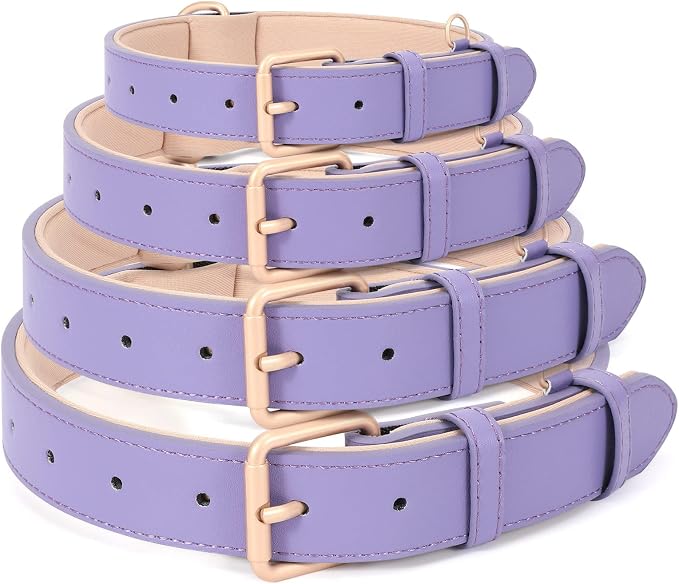 WHIPPY Leather Dog Collar for Small Medium Large Dog Adjustable Soft Breathable - Image 6