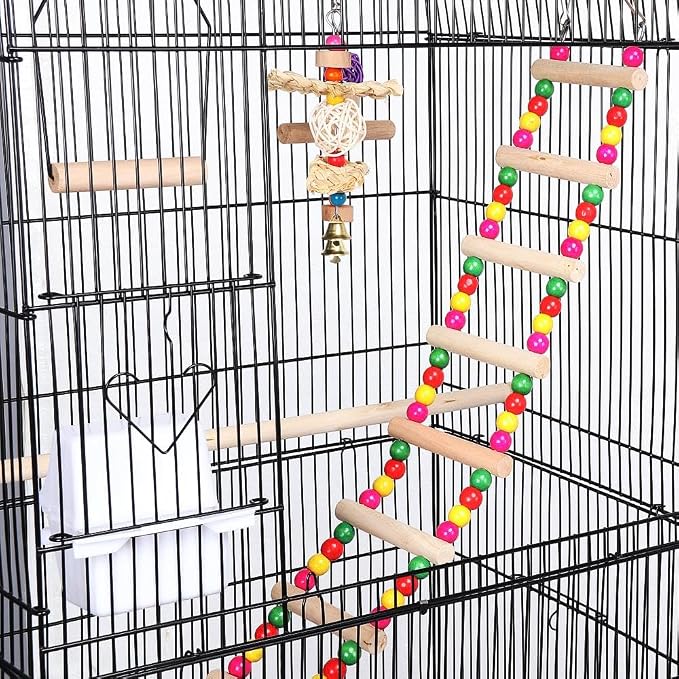 Yaheetech 39-inch Roof Top Large Flight Parrot Bird Cage - Image 8