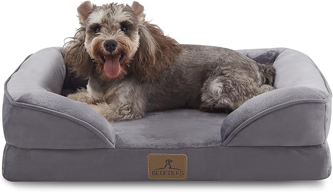 Bedfolks Orthopedic Dog Bed Extra Small, Waterproof Dog Sofa Bed by Bedfolks