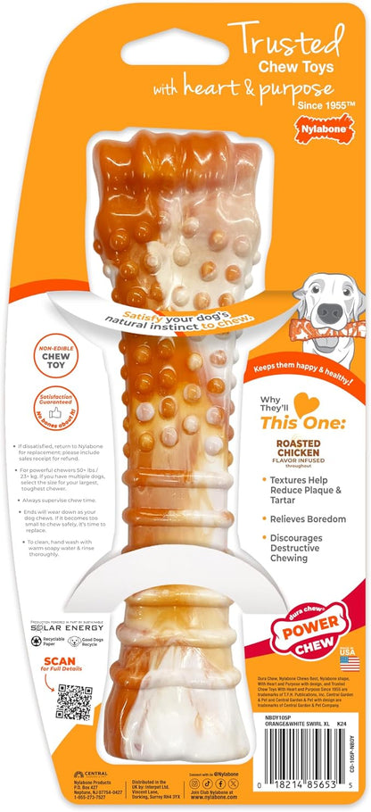 Nylabone Limited Edition 70th Birthday Textured Bone Power Chew Toy - Image 10