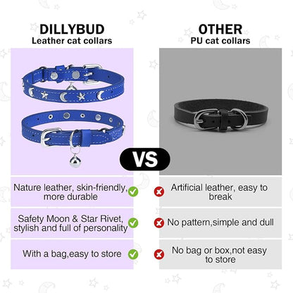 Leather Cat Collars for Boy Girl Cats - Image 5