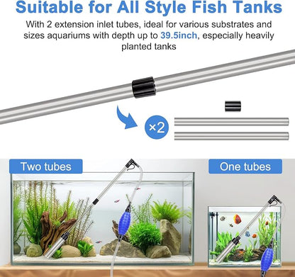 fishkeeper Quick Aquarium Siphon Pump Gravel Cleaner - Image 4