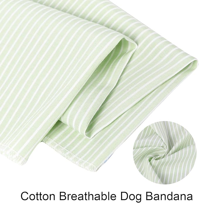 ARING PET Summer Dog Bandana-Cute Green Dog Bandanas, Comfortable Pet Scarf - Image 2