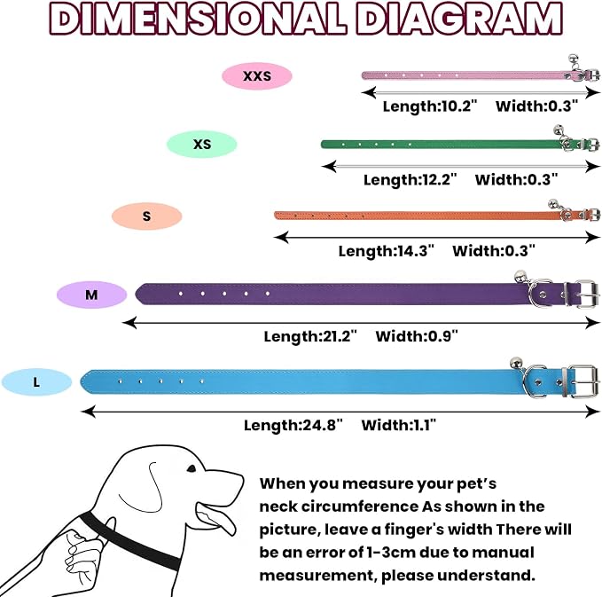 XS Dog Collar for Teacup Adjustable Teacup Dog Collar for Small Medium Large - Image 2