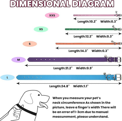 XS Dog Collar for Teacup Adjustable Teacup Dog Collar for Small Medium Large - Image 2